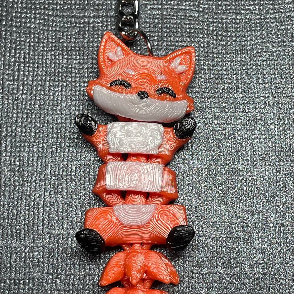 3D Printed Fox Key Ring